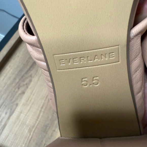 Everlane The Day Twist Heel Blush Tan Leather Womens Size‎ 5.5 - Picture 8 of 8